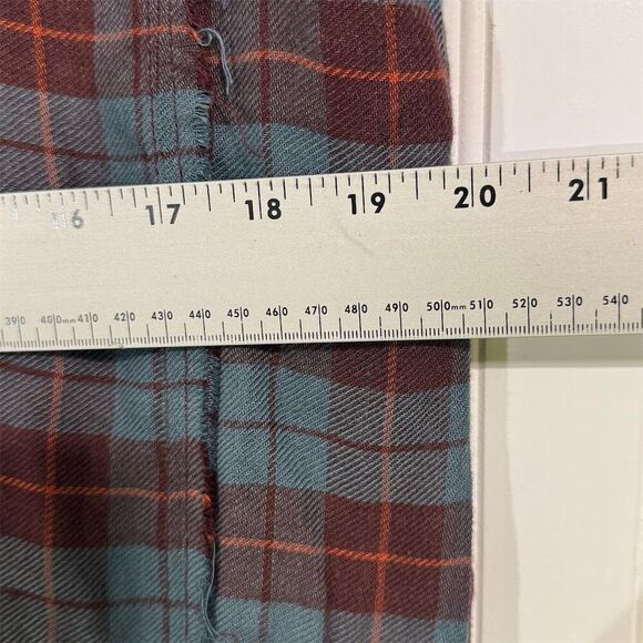 Free People Plaid Button Blouse M Wool Blend Grunge Cottagecore Boho Fall Shirt - Picture 6 of 10